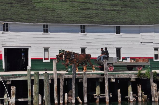 Mackinaw Island docks